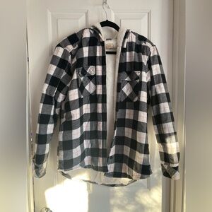 Boston Traders Black and White Fleece Jacket